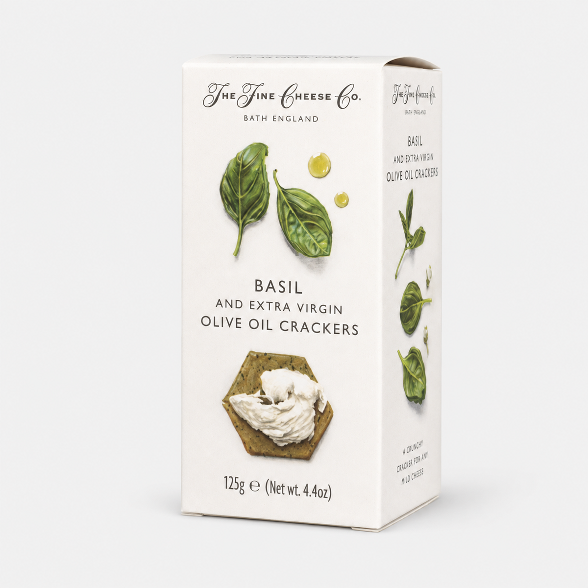 The Fine Cheese Co. Basil & Extra Virgin Olive Oil Crackers 125g