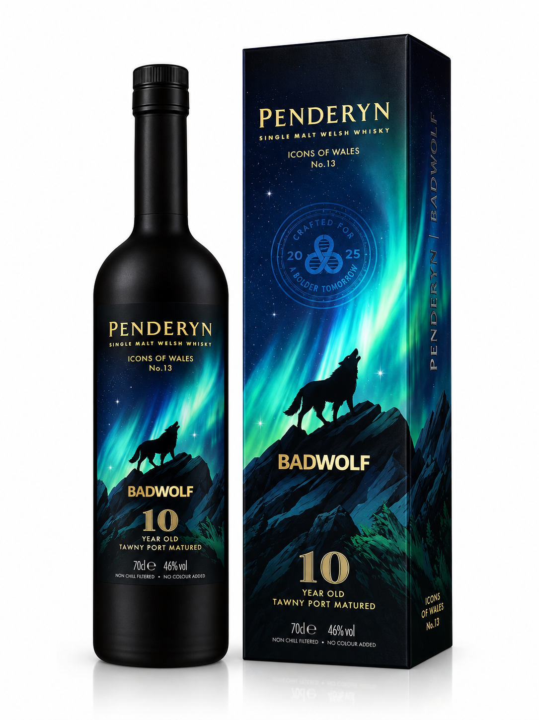 Penderyn Icons of Wales #13 Bad Wolf 10 Year Old Welsh Single Malt Whisky 70cl