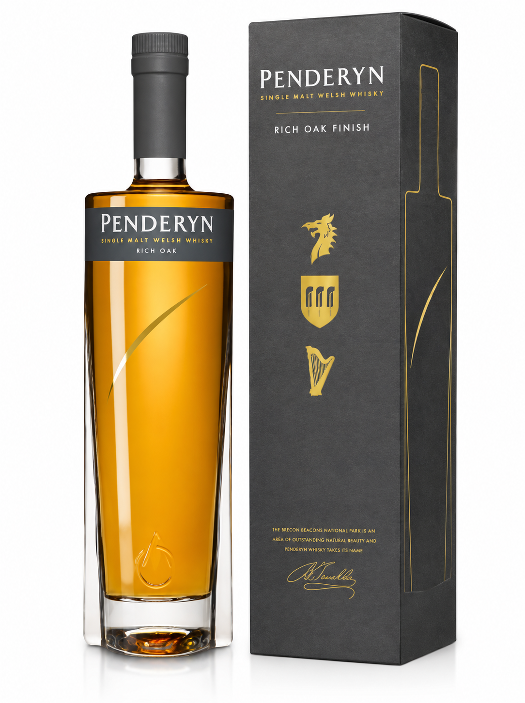 Penderyn Rich Oak Single Malt Welsh Whisky 70cl