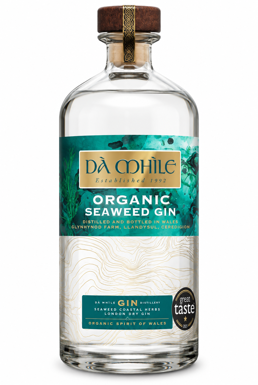 Dà Mhìle Organic Welsh Seaweed Gin 70cl