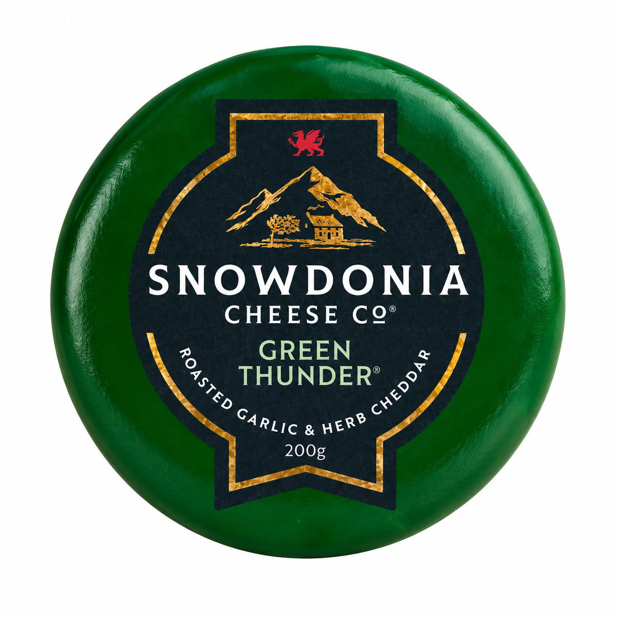 Snowdonia Green Thunder Garlic & Herb Cheddar 200g