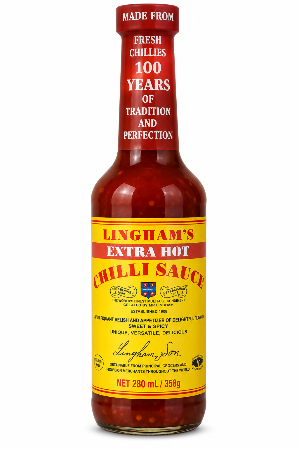 Lingham's Extra Hot Chilli Sauce 280ml