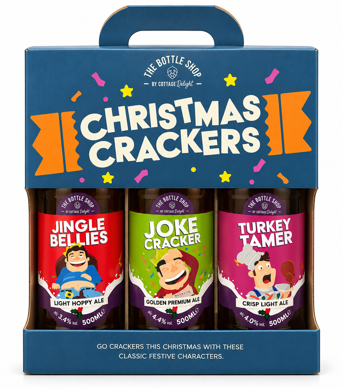 Cottage Delight Christmas Crackers Ale Selection 3 x 500ml