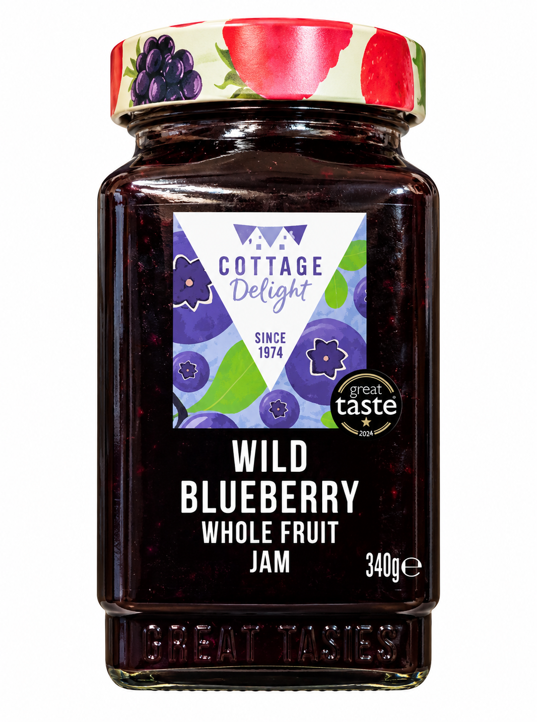 Cottage Delight Wild Blueberry Whole Fruit Jam 340g
