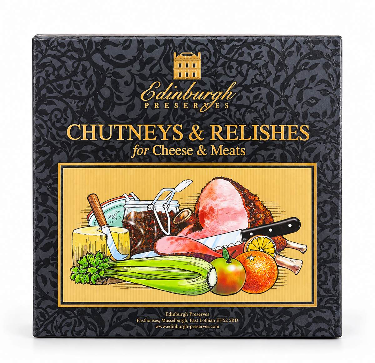 Edinburgh Preserves Chutneys & Relishes for Cheese & Meats Gift Set