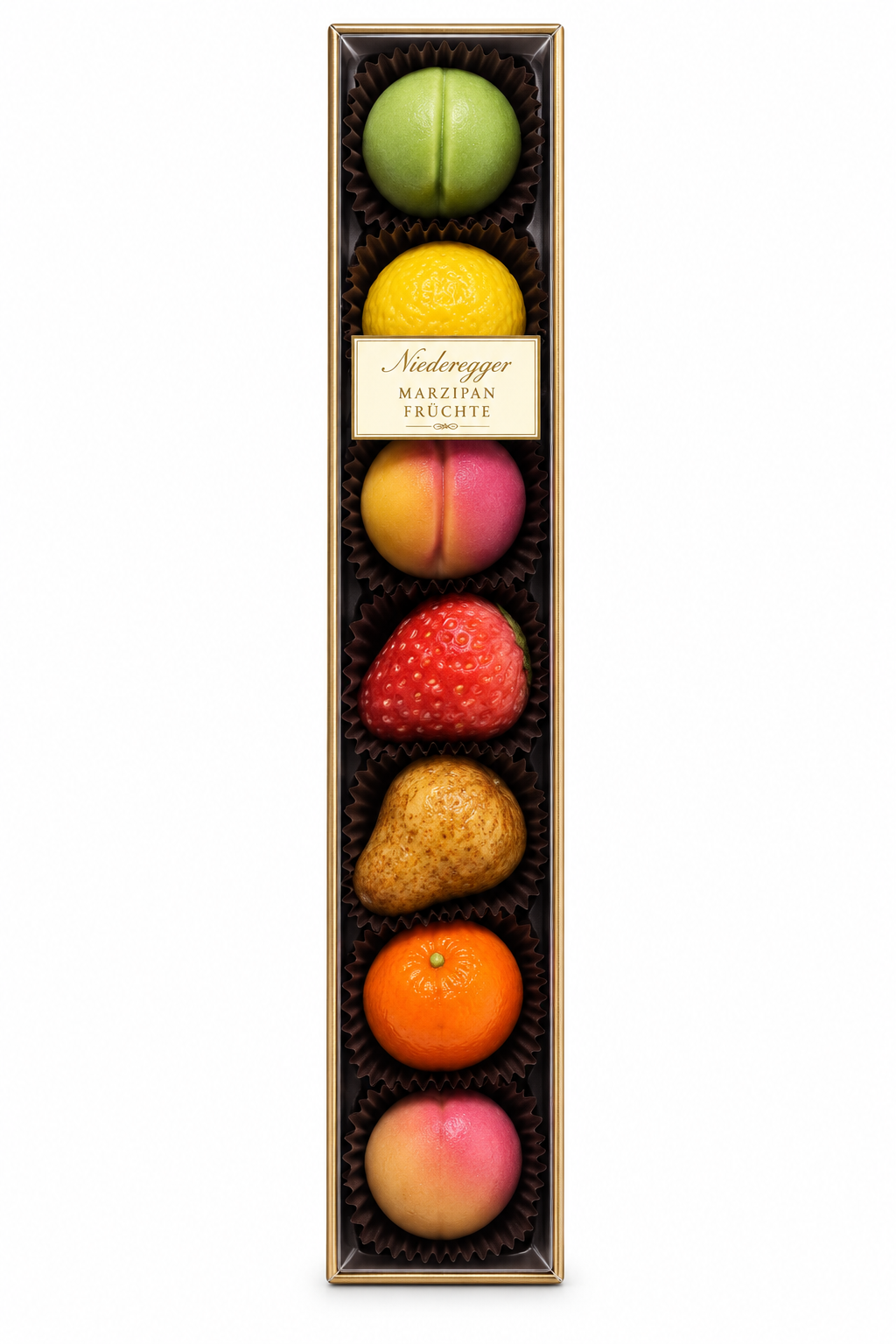 Assorted Marzipan Fruits – 7 Piece Selection