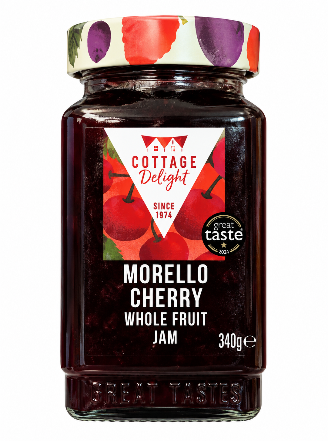 Cottage Delight Morello Cherry Whole Fruit Jam 340g