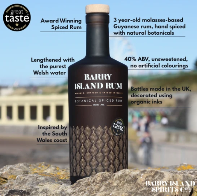 Barry Island Botanical Spiced Rum 70cl