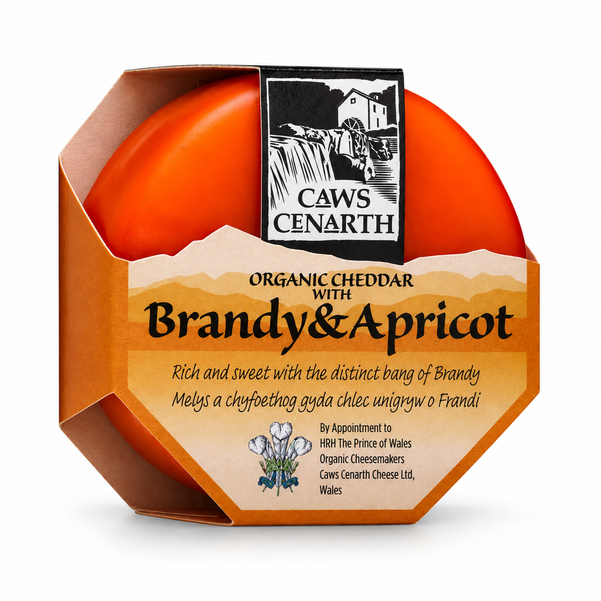 Caws Cenarth Brandi Braf Brandy & Apricot Cheese 200g