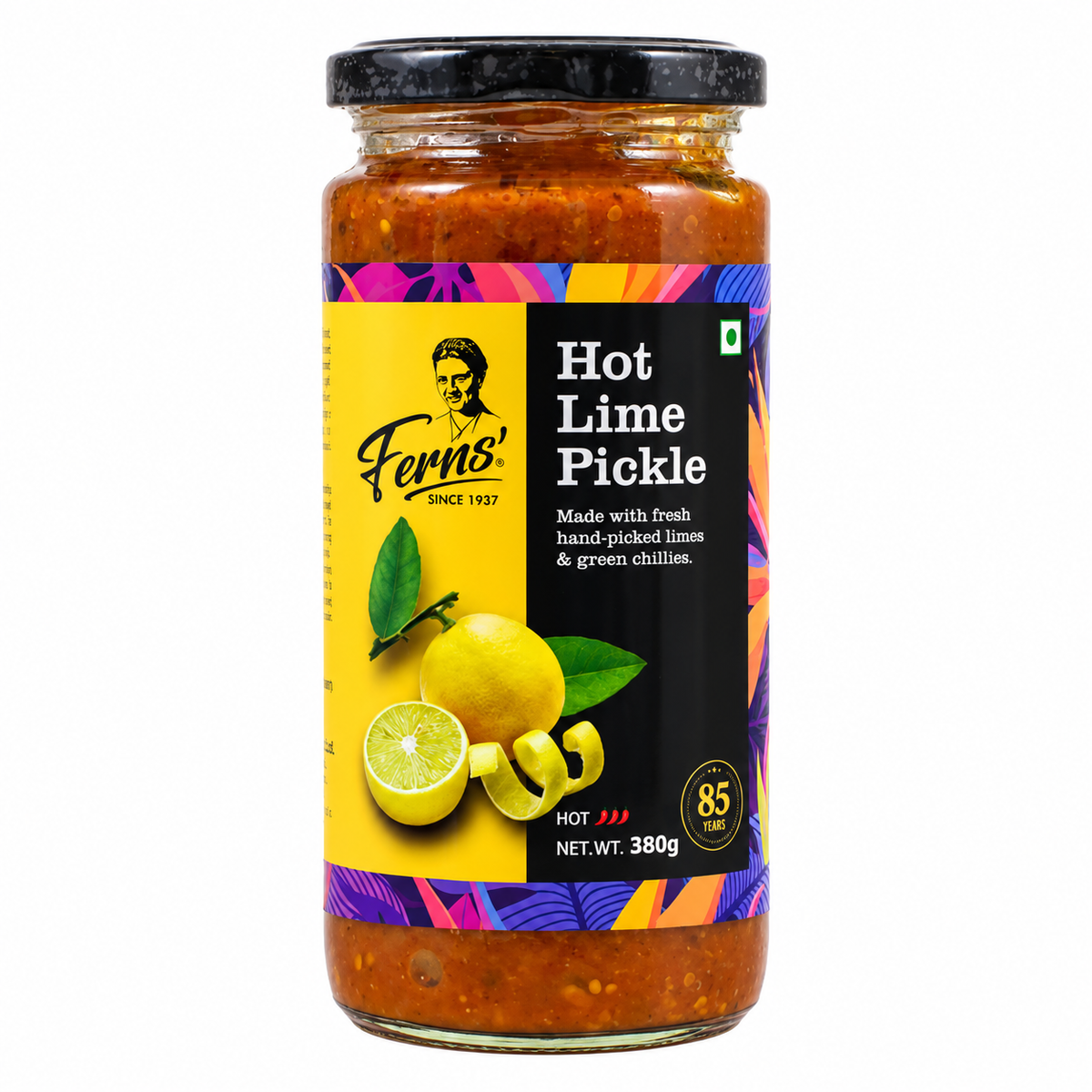 Ferns Hot Lime Pickle 380g