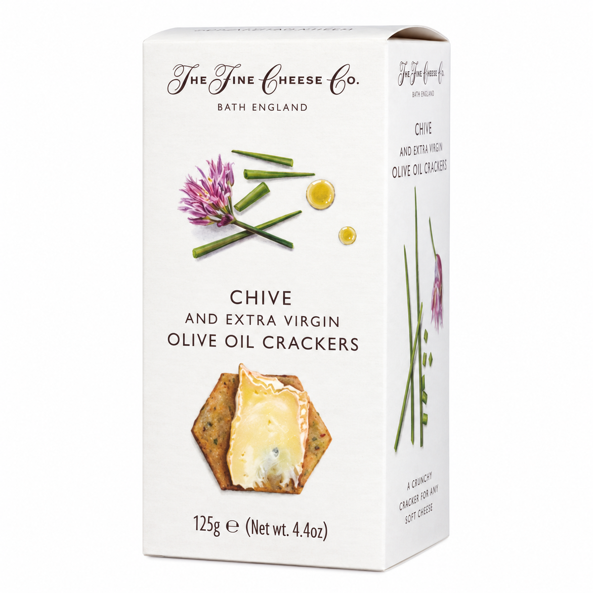 The Fine Cheese Co. Chive & Extra Virgin Olive Oil Crackers 125g