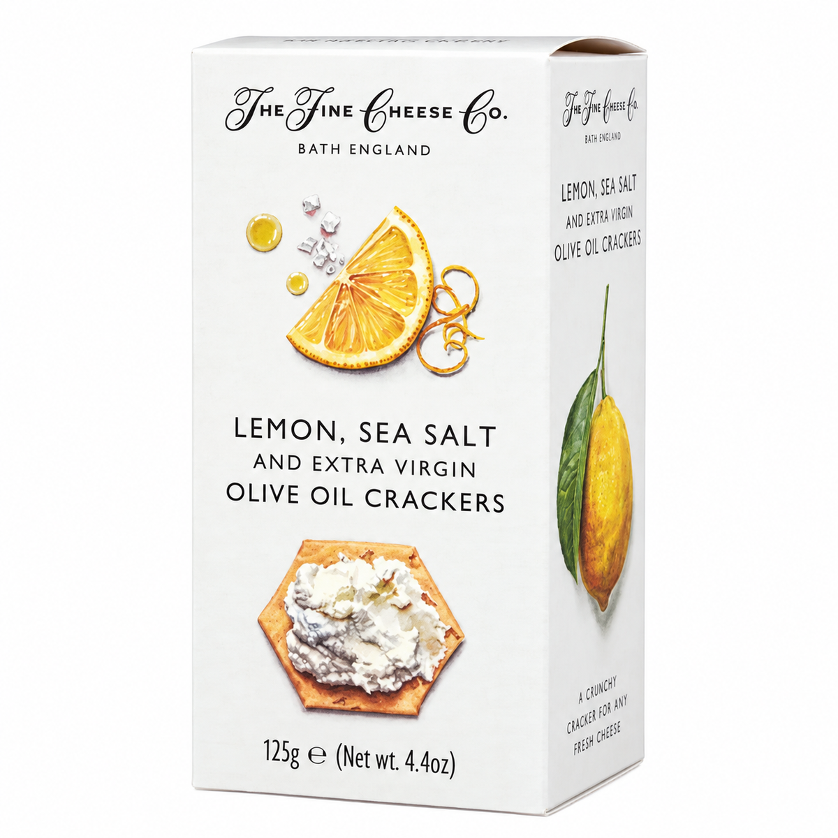 The Fine Cheese Co. Lemon, Sea Salt & Extra Virgin Olive Oil Crackers 125g